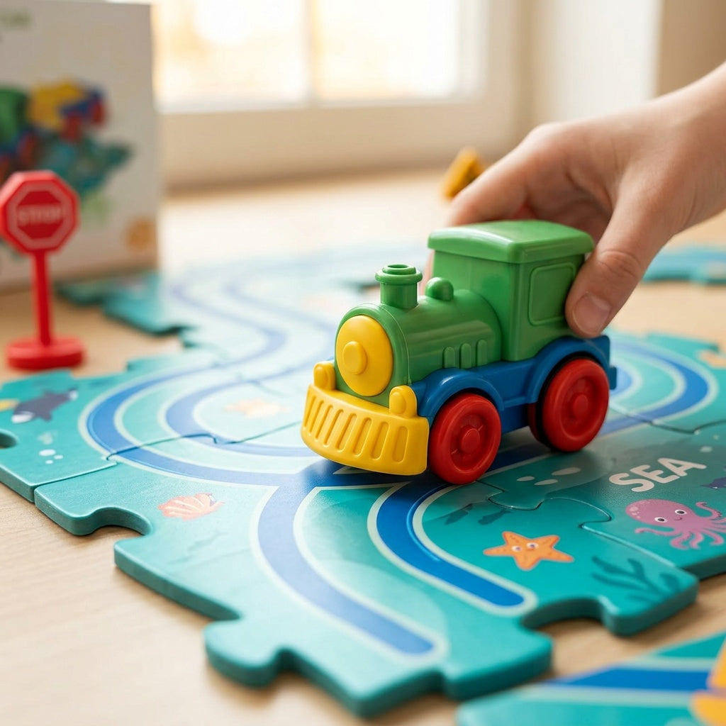 Dinosaur Racing Track Set with Dino Cars